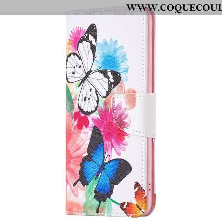 Housse Oppo A58 / A98 5G Deux Papillons