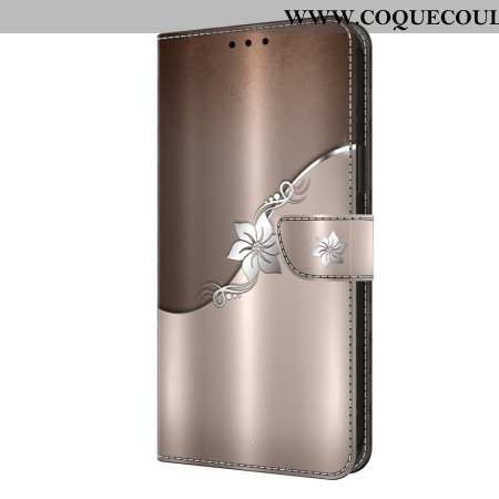 Housse Oppo A98 5G Fleur d'argent