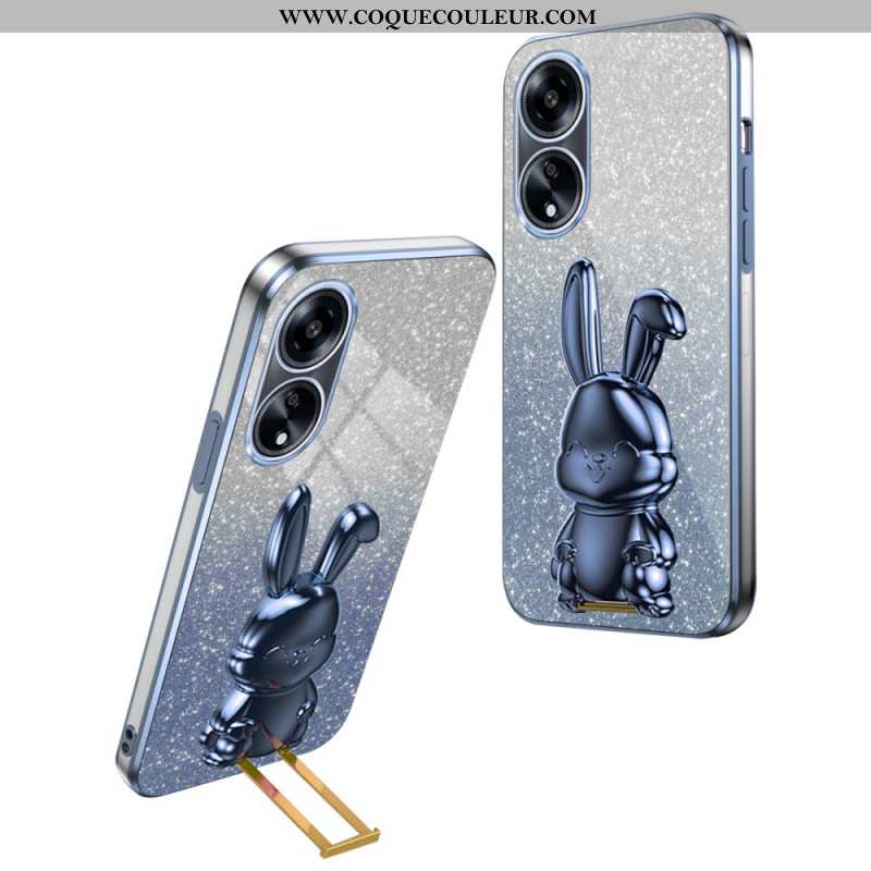 Coque Oppo A58 / A98 5G Lapin Support