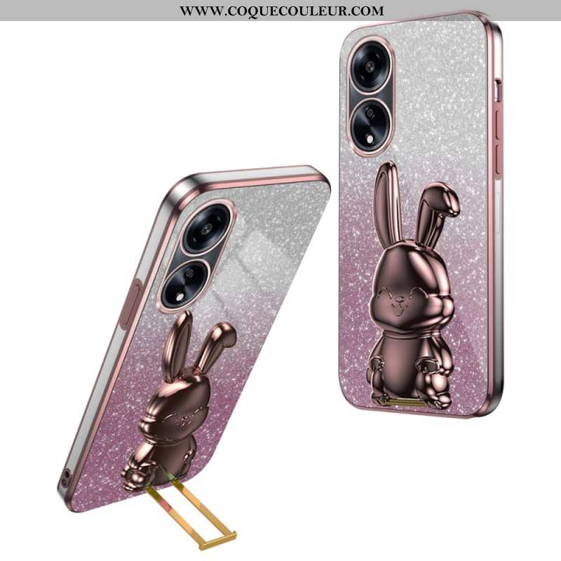 Coque Oppo A58 / A98 5G Lapin Support