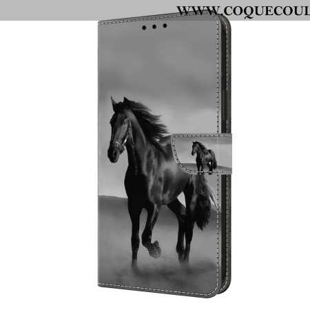 Housse Oppo A98 5G Cheval Noir