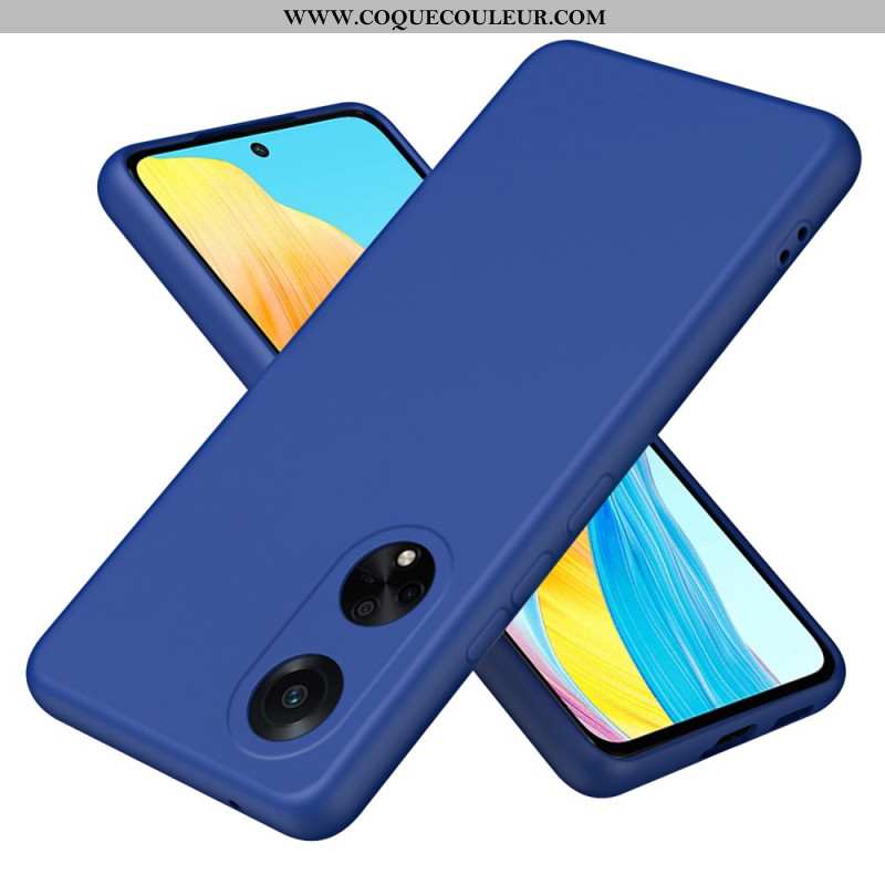 Coque Oppo A98 5G Silicone Liquide à Lanière