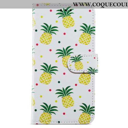 Housse Oppo A98 5G Ananas à Lanière