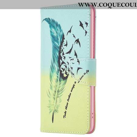 Housse Oppo A58 / A98 5G Plume et Oiseaux