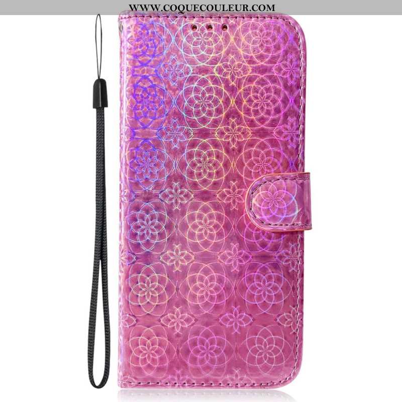 Housse Oppo Reno 11 5G Style Disco à Lanière