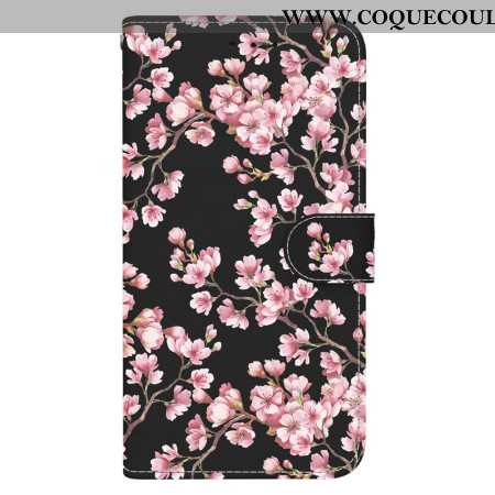 Housse Oppo Reno 11 5G Fleurs de Prunier à Lanière