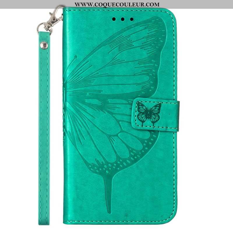 Housse Oppo Reno 11 5G Papillon Floral à Lanière