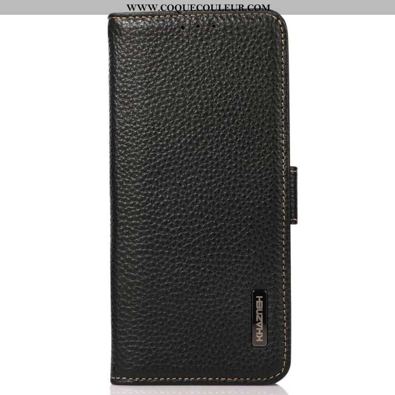 Housse Oppo Reno 11 5G Portefeuille Cuir avec Blocage RFID KHAZNEH