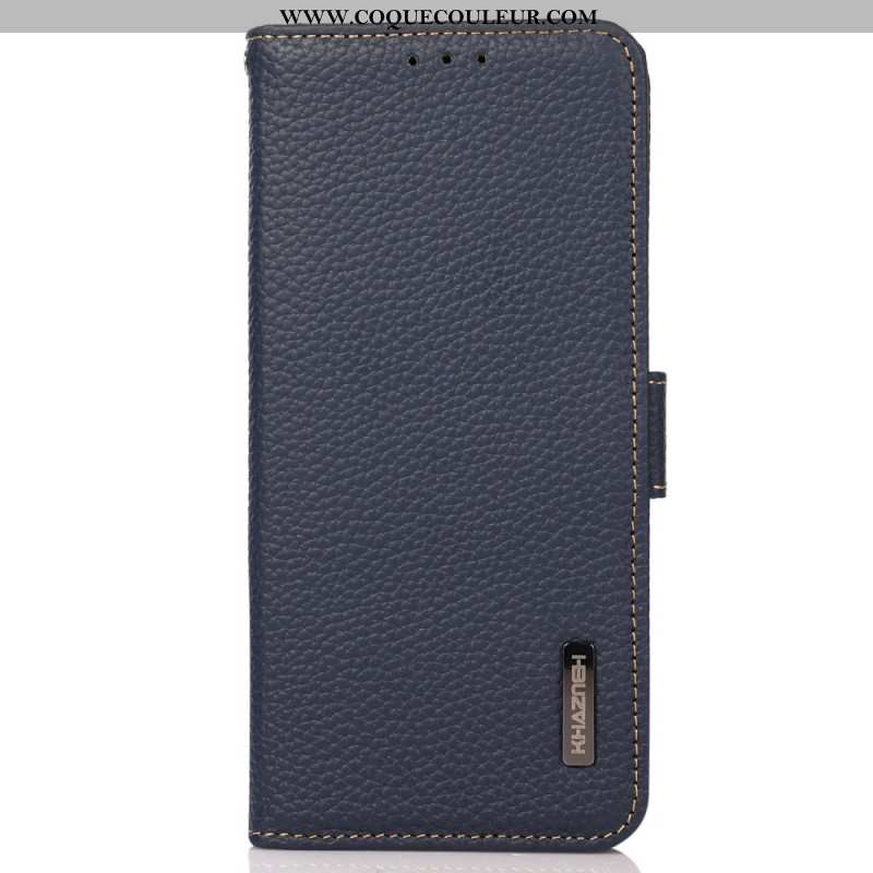 Housse Oppo Reno 11 5G Portefeuille Cuir avec Blocage RFID KHAZNEH