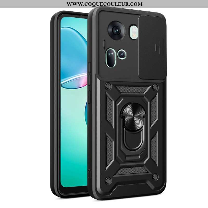 Coque Oppo Reno 11 5G Anneau-Suppport Protecteur Objectif Coulissant