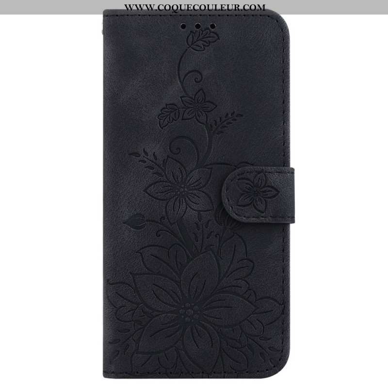 Housse Oppo Reno 11 5G Motif Floral à Lanière