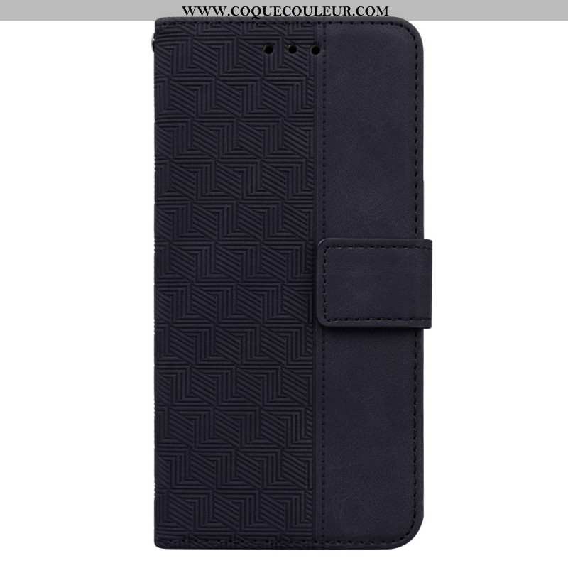 Housse Oppo Reno11 5G Motif Tissé à Lanière