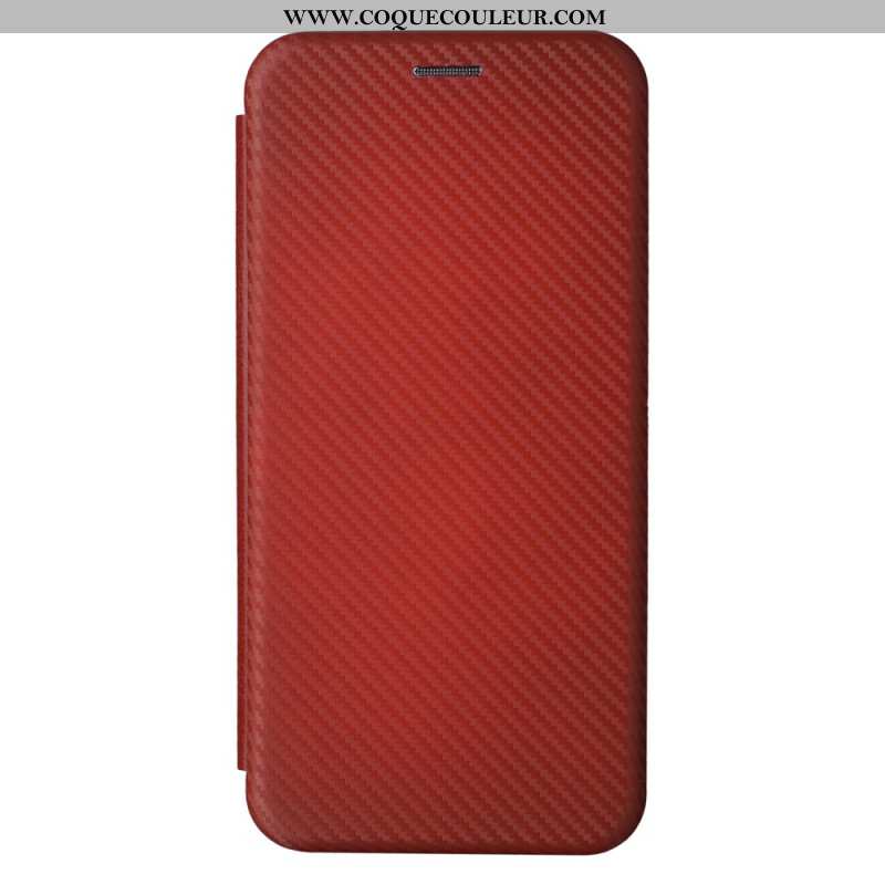 Flip Cover Oppo Reno 11 5G Fibre Carbone