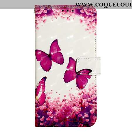 Housse Oppo Reno 11 5G Papillons Roses