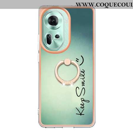 Coque Oppo Reno 11 5G Anneau-Support Keep Smile