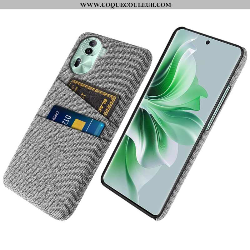 Coque Oppo Reno 11 Pro 5G Porte-Cartes Tissu