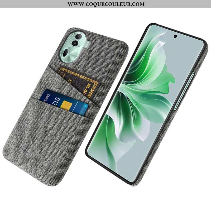 Coque Oppo Reno 11 Pro 5G Porte-Cartes Tissu