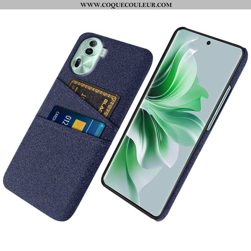 Coque Oppo Reno 11 Pro 5G Porte-Cartes Tissu