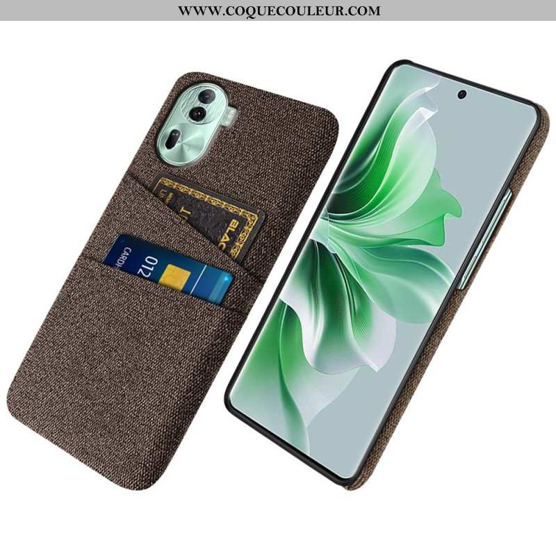 Coque Oppo Reno 11 Pro 5G Porte-Cartes Tissu