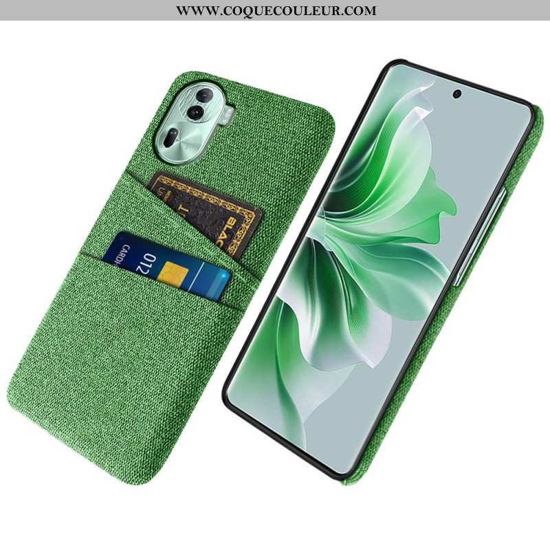 Coque Oppo Reno 11 Pro 5G Porte-Cartes Tissu