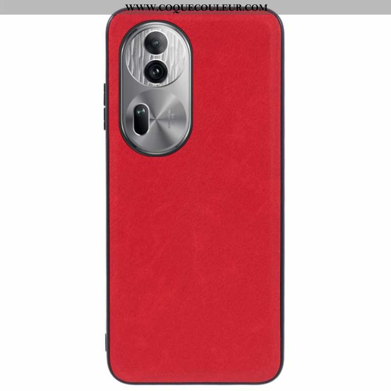 Coque Oppo Reno 11 Pro 5G Effet Cuir Rétro