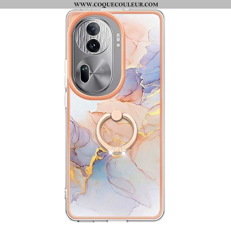 Coque Oppo Reno 11 Pro 5G Anneau-Support Marbre