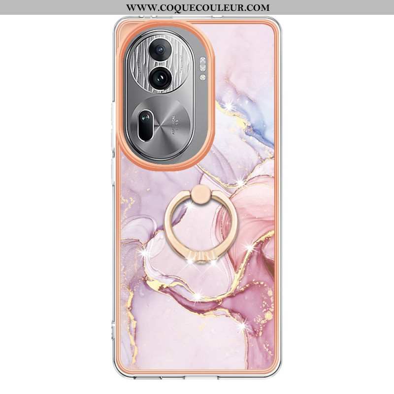 Coque Oppo Reno 11 Pro 5G Anneau-Support Style Marbre