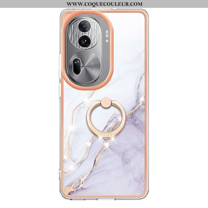 Coque Oppo Reno 11 Pro 5G Anneau-Support Style Marbre