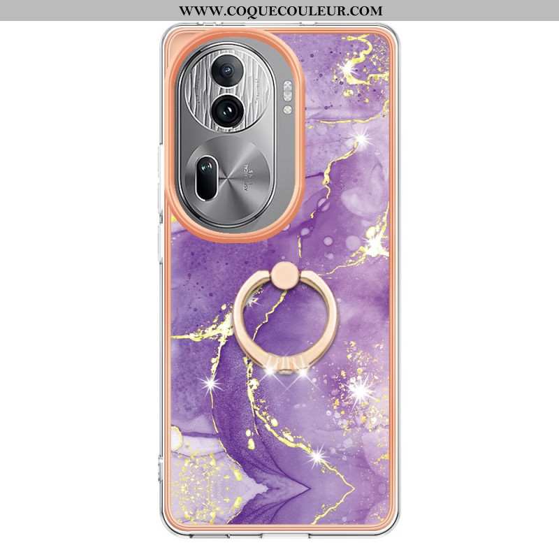 Coque Oppo Reno 11 Pro 5G Anneau-Support Style Marbre