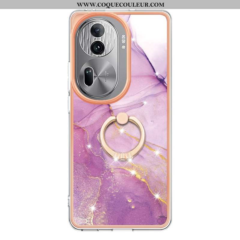 Coque Oppo Reno 11 Pro 5G Anneau-Support Style Marbre