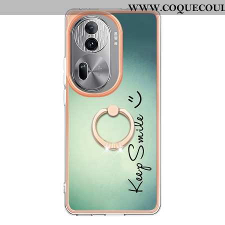 Coque Oppo Reno 11 Pro 5G Anneau-Support Keep Smile