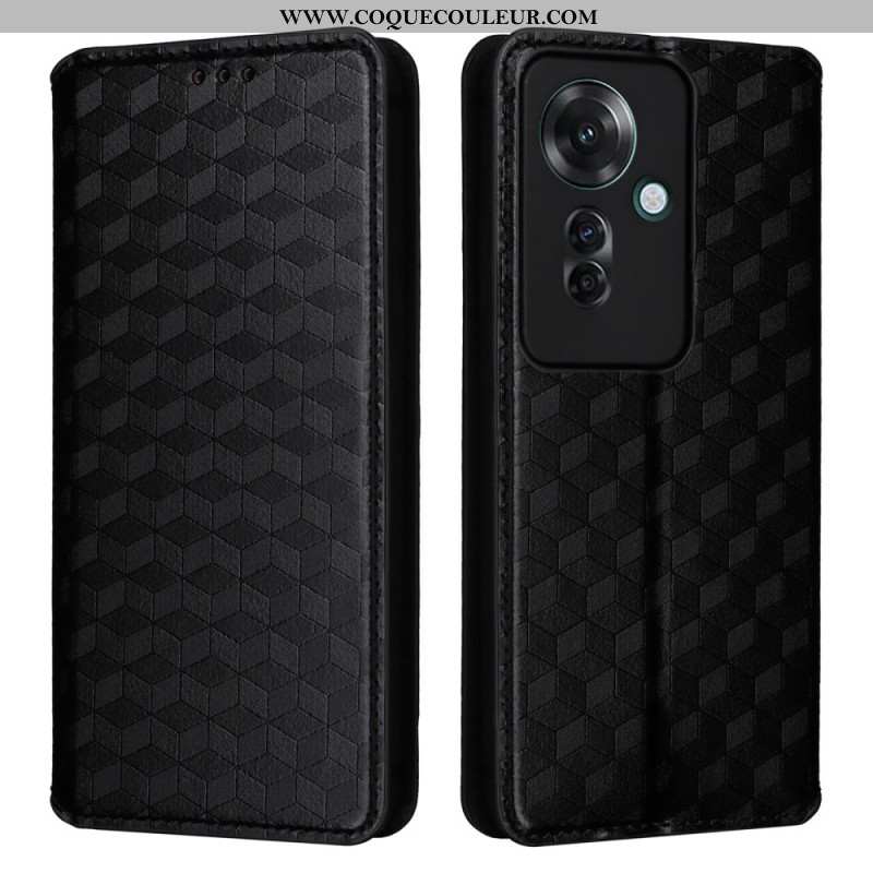 Flip Cover Oppo Reno 11F 5G Motif Losanges