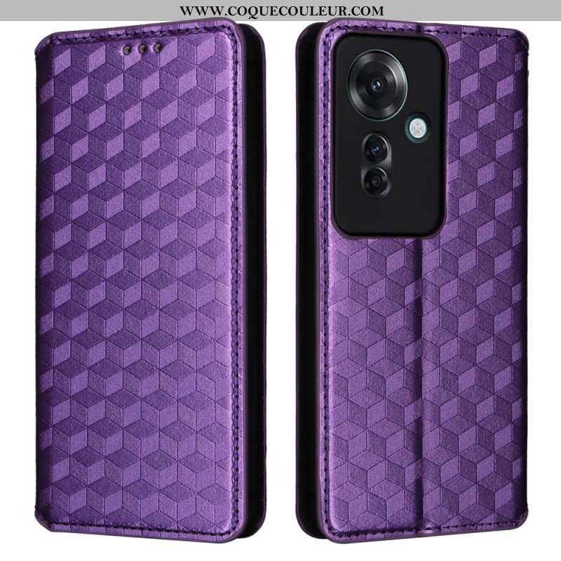 Flip Cover Oppo Reno 11F 5G Motif Losanges