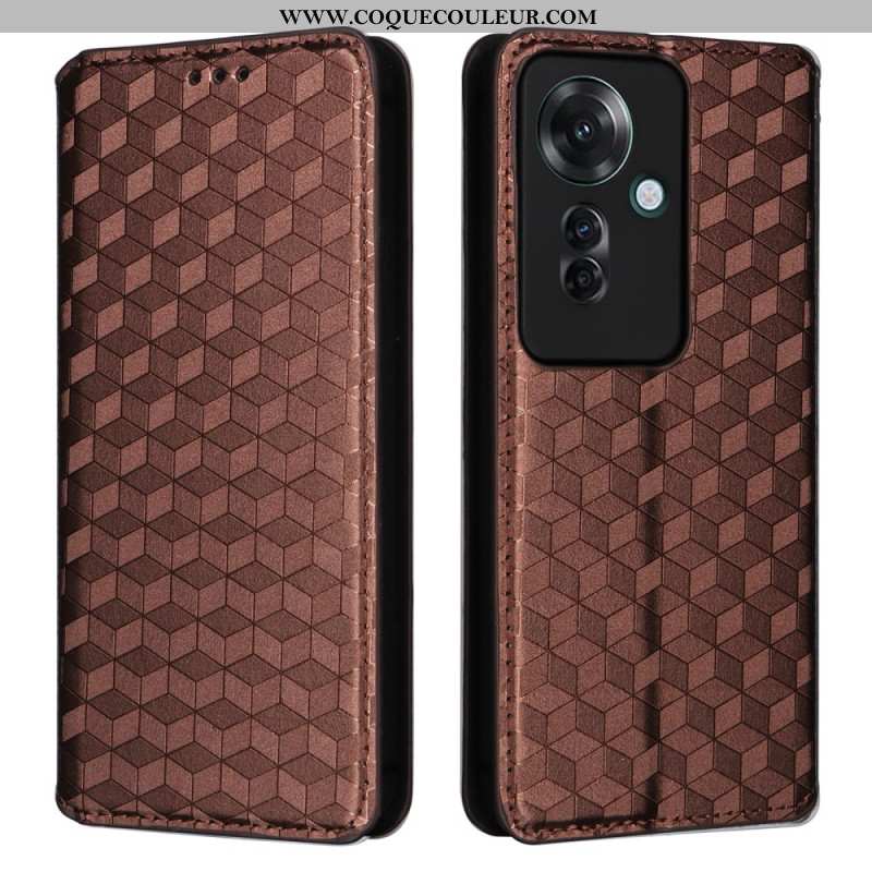 Flip Cover Oppo Reno 11F 5G Motif Losanges