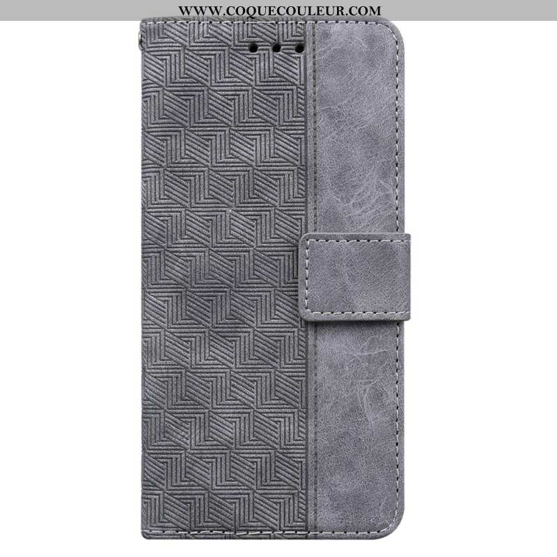 Housse Oppo Reno 11F Motif Tissé à Lanière