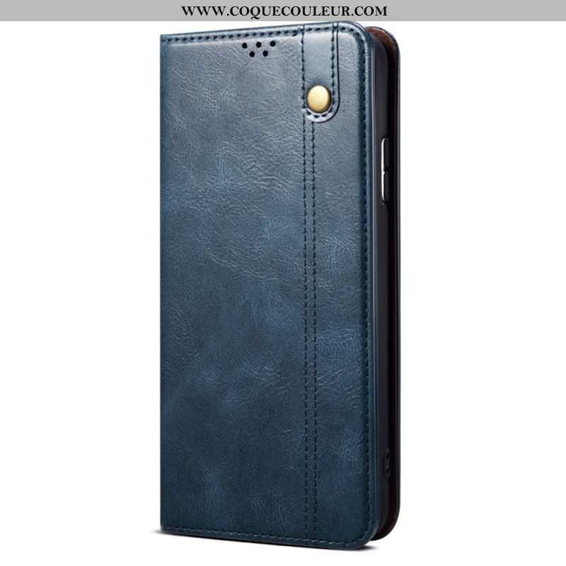 Flip Cover Oppo Reno 11F 5G Simili Cuir Ciré