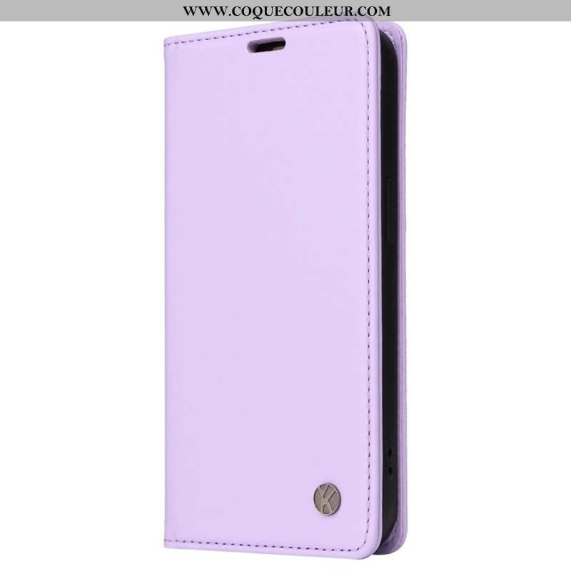 Flip Cover Oppo Reno 12 5G Style Cuir YIKATU