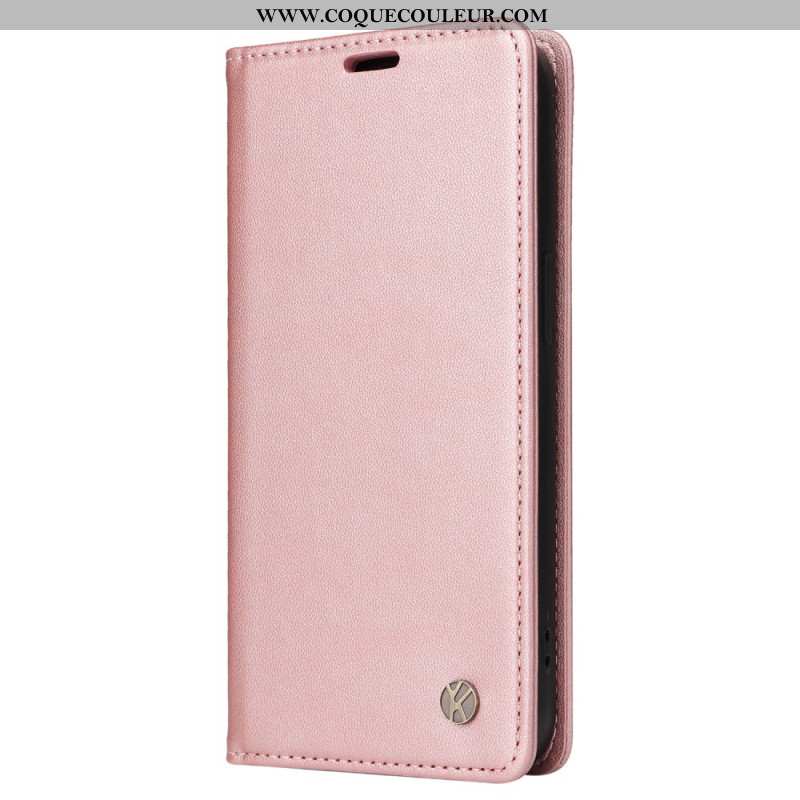 Flip Cover Oppo Reno 12 5G Style Cuir YIKATU