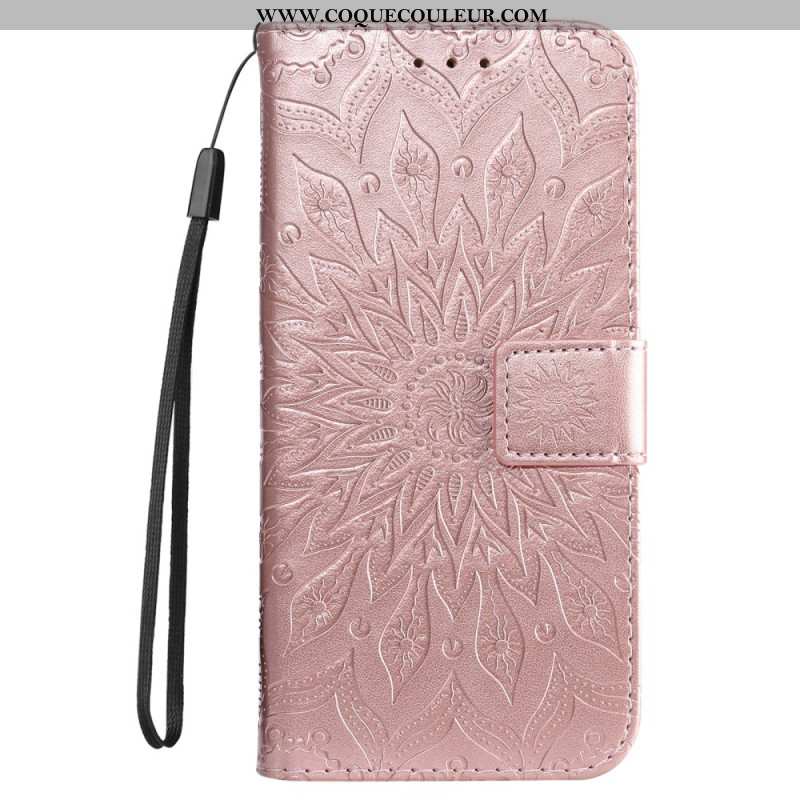 Housse Oppo Reno 12 5G Mandala à Lanière