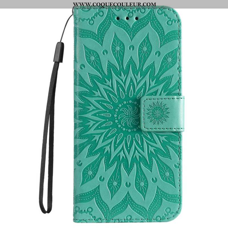 Housse Oppo Reno 12 5G Mandala à Lanière