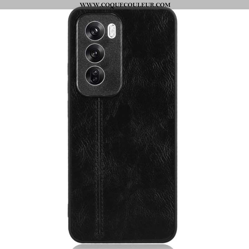 Coque Oppo Reno 12 5G Simili Cuir Couture