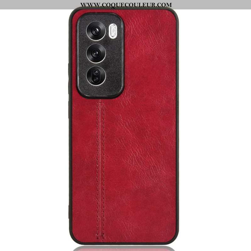 Coque Oppo Reno 12 5G Simili Cuir Couture