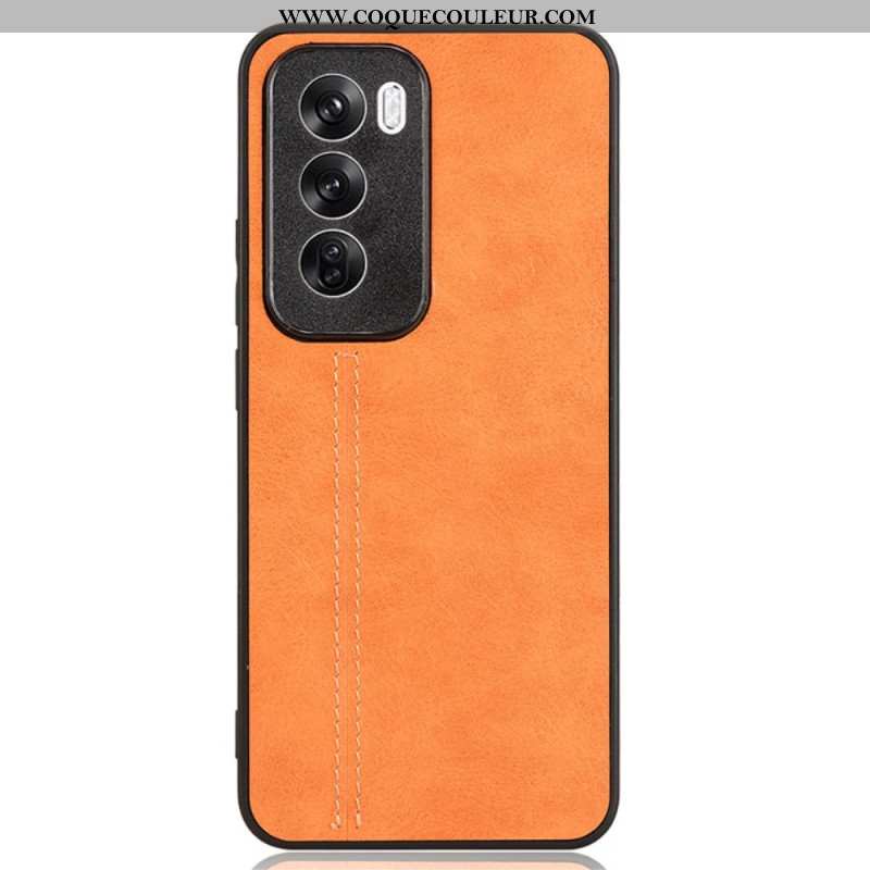 Coque Oppo Reno 12 5G Simili Cuir Couture