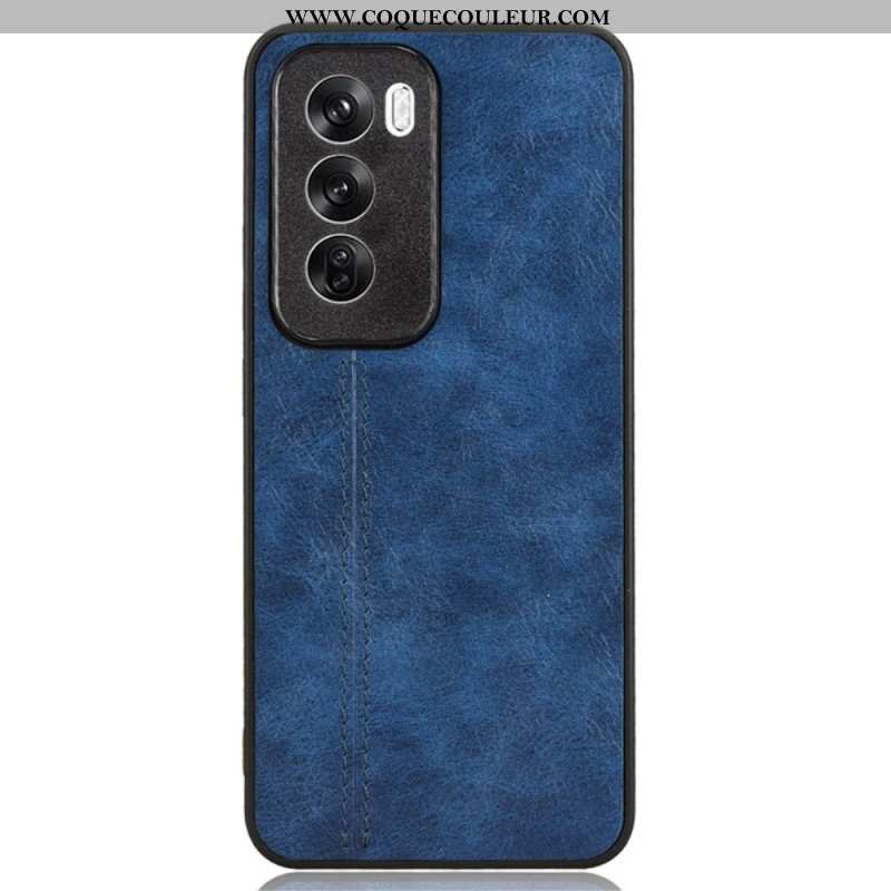 Coque Oppo Reno 12 5G Simili Cuir Couture