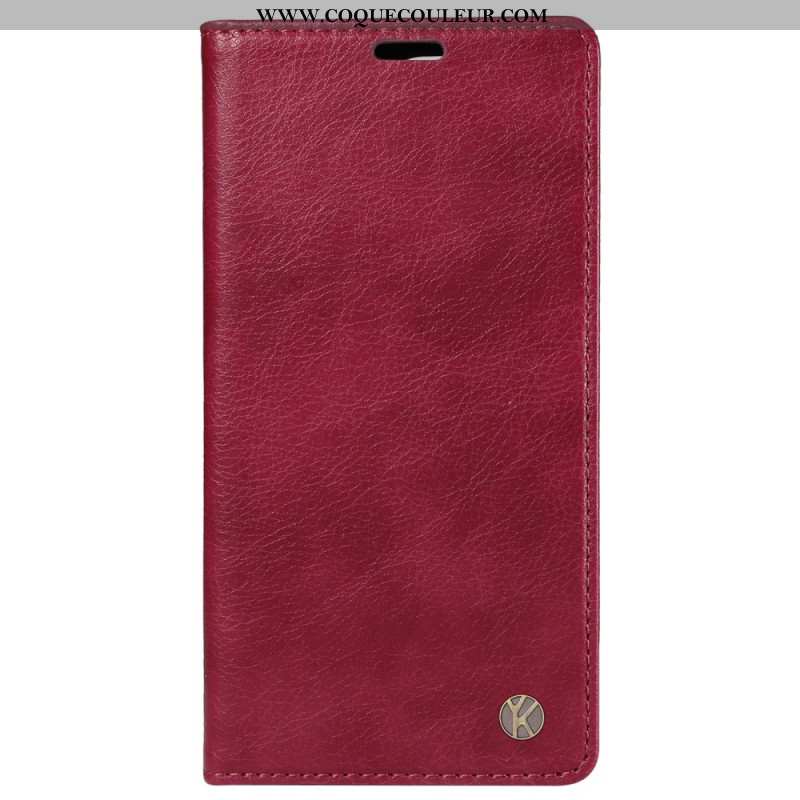 Flip Cover Oppo Reno 12 Pro Vintage YIKATU