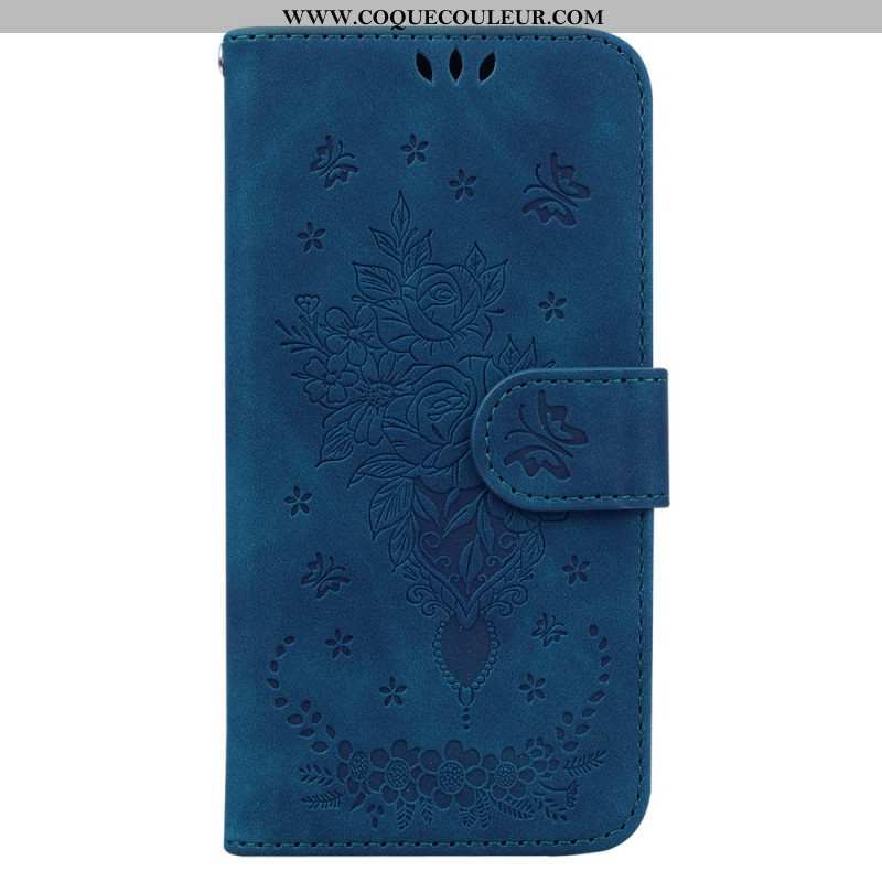 Housse Oppo Reno 12F 5G Motif Papillons et Fleurs