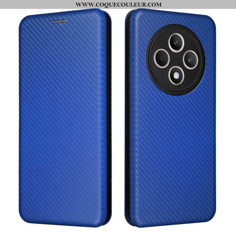 Flip Cover Oppo Reno 12F 5G Fibre Carbone