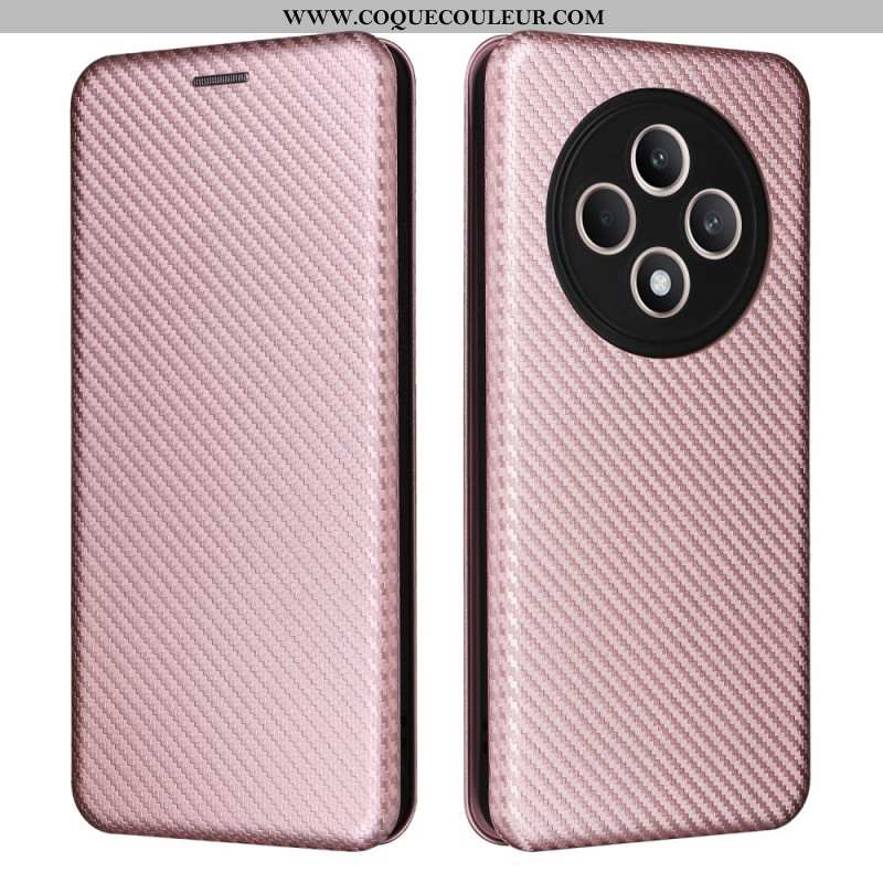 Flip Cover Oppo Reno 12F 5G Fibre Carbone