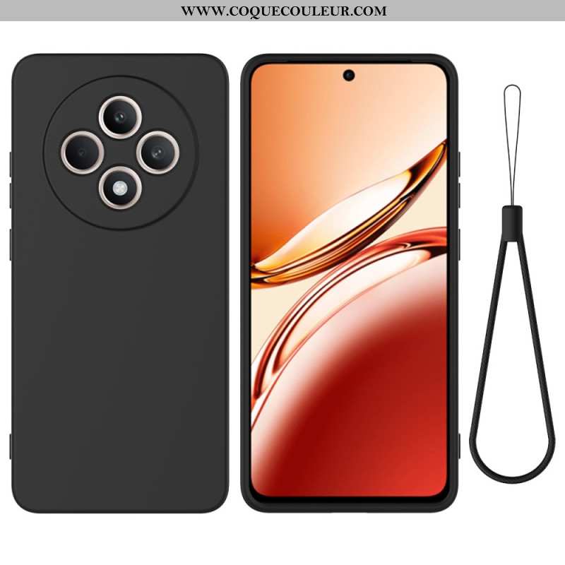 Coque Oppo Reno 12 F 5G Silicone Liquide à Lanière