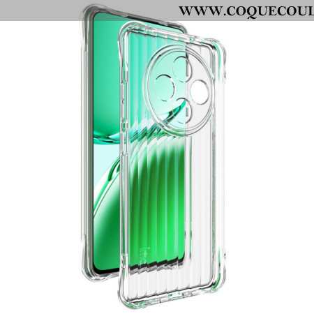 Coque Oppo Reno 12F 5G Transparente Texture Ondulée avec Airbag IMAK